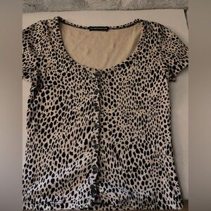 Brandy melville cheetah print top
